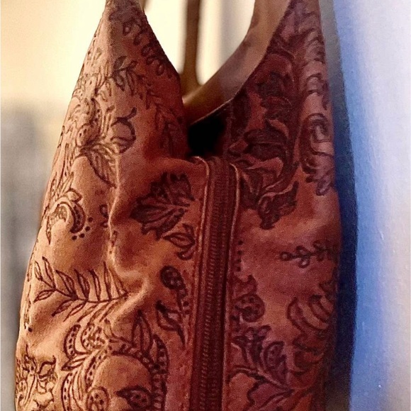 Brown Floral Patterned Women\'s Bag